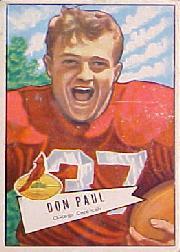 1952 Bowman Large #103 Don Paul DB