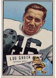 1952 Bowman Large #105 Lou Groza
