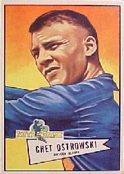 1952 Bowman Large #124 Chet Ostrowski RC