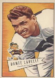 1952 Bowman Large #128 Dante Lavelli