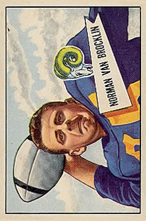 1952 Bowman Small #1 Norm Van Brocklin