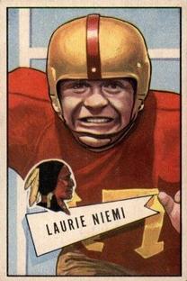 1952 Bowman Small #6 Laurie Niemi RC