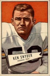 1952 Bowman Small #22 Kenneth Snyder RC