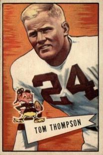 1952 Bowman Small #26 Tommy Thompson LB RC