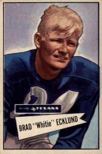 1952 Bowman Small #35 Brad Ecklund