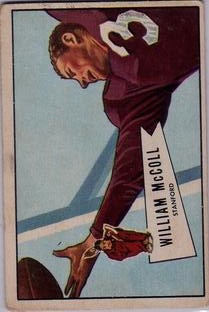 1952 Bowman Small #60 Bill McColl RC