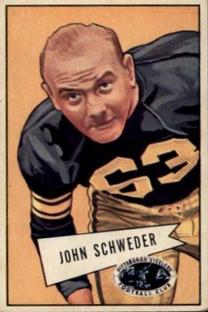 1952 Bowman Small #72 John Schweder