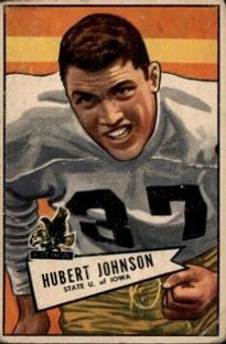 1952 Bowman Small #108 Hubert Johnston RC