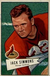 1952 Bowman Small #110 Jack Simmons RC