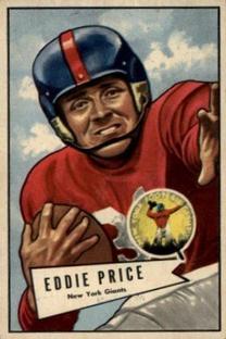 1952 Bowman Small #123 Eddie Price