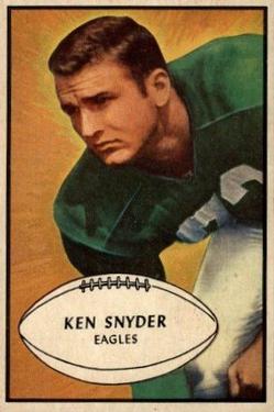 1953 Bowman #55 Kenneth Snyder SP