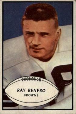 1953 Bowman #62 Ray Renfro SP RC