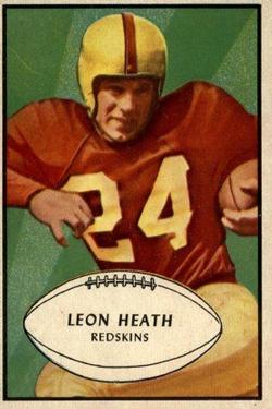 1953 Bowman #63 Leon Heath