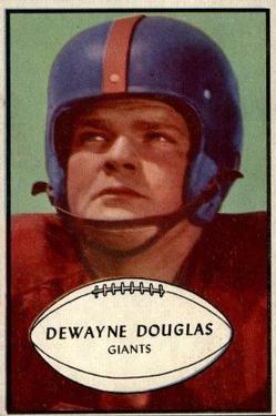 1953 Bowman #65 Dewayne Douglas RC