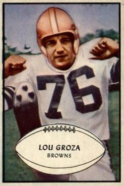 1953 Bowman #95 Lou Groza SP