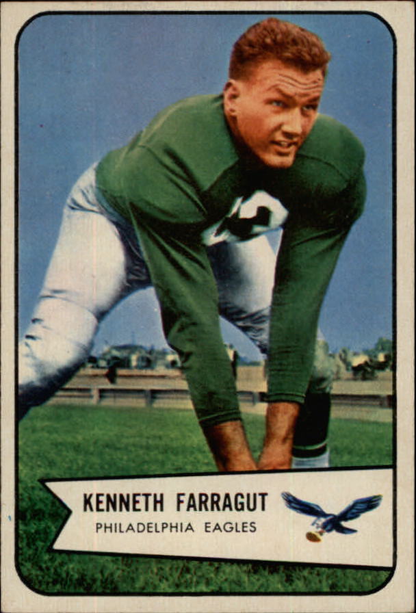 1954 Bowman #87 Kenneth Farragut SP RC