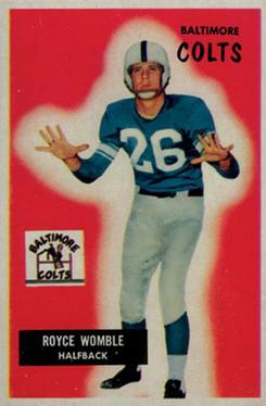 1955 Bowman #118 Royce Womble RC