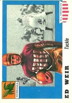 1955 Topps All American #3 Ed Weir RC