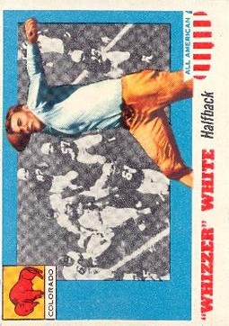 1955 Topps All American #21B W.White RC SP COR