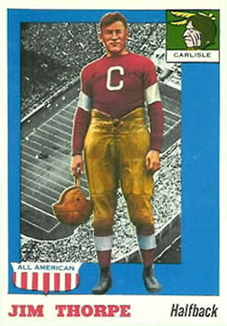 1955 Topps All American #37 Jim Thorpe