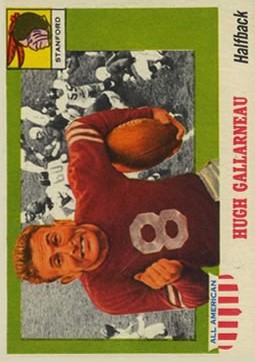 1955 Topps All American #75 Hugh Gallarneau RC