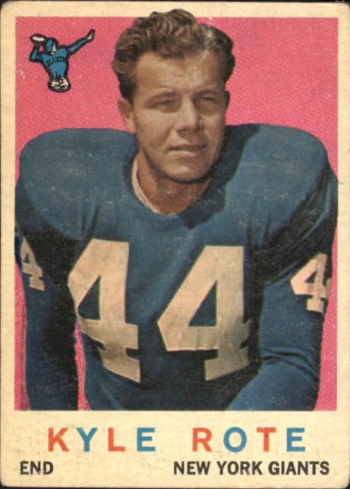 1959 Topps #7 Kyle Rote
