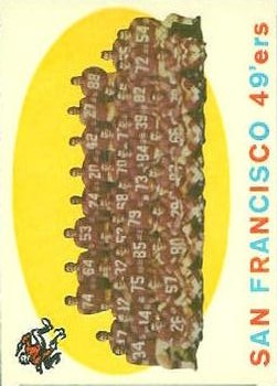 1959 Topps #61 San Francisco 49ers CL