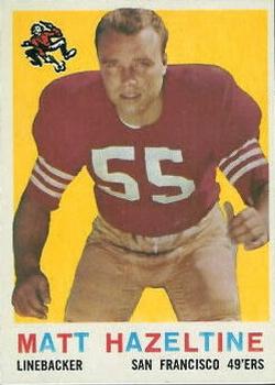 1959 Topps #72 Matt Hazeltine