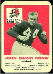 1960 Cardinals Mayrose Franks #6 John David Crow