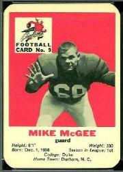 1960 Cardinals Mayrose Franks #9 Mike McGee