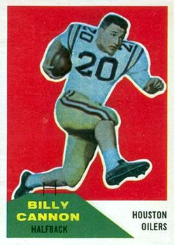 1960 Fleer #66 Billy Cannon UER RC