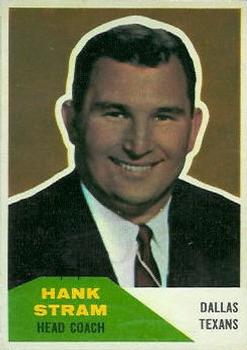 1960 Fleer #116 Hank Stram CO RC