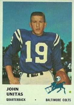 1961 Fleer #30 Johnny Unitas