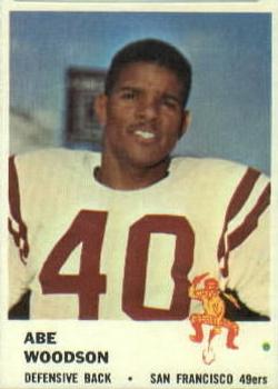 1961 Fleer #65 Abe Woodson