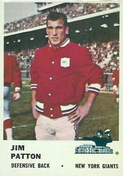 1961 Fleer #72 Jim Patton