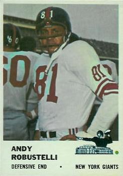 1961 Fleer #75 Andy Robustelli
