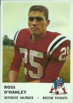 1961 Fleer #184 Ross O'Hanley RC