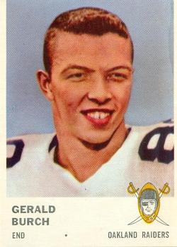 1961 Fleer #193 Gerald Burch RC