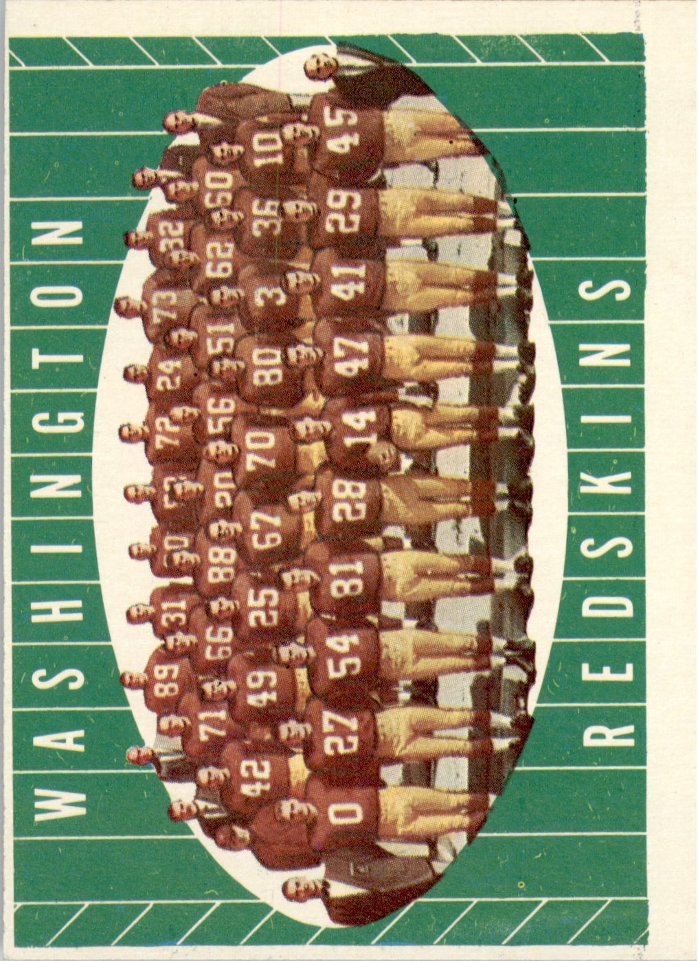 1961 Topps #131 Washington Redskins