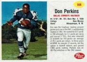 1962 Post Cereal #144 Don Perkins
