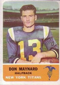 1962 Fleer #59 Don Maynard