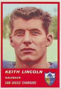 1963 Fleer #70 Keith Lincoln RC
