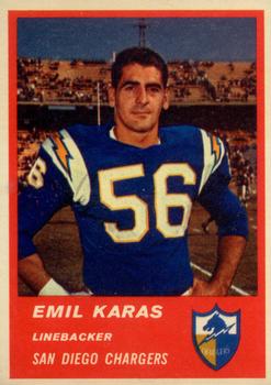 1963 Fleer #75 Emil Karas RC