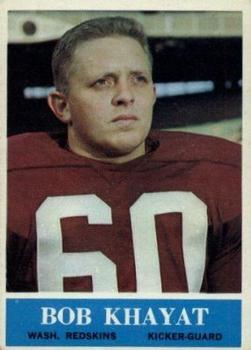 1964 Philadelphia #187 Bob Khayat RC