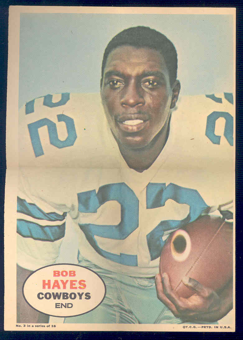 1968 Topps Posters Inserts #3 Bob Hayes