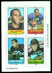 1969 Topps Four-in-One Inserts #25 Howard/Morrison/B.Martin/B.Davis