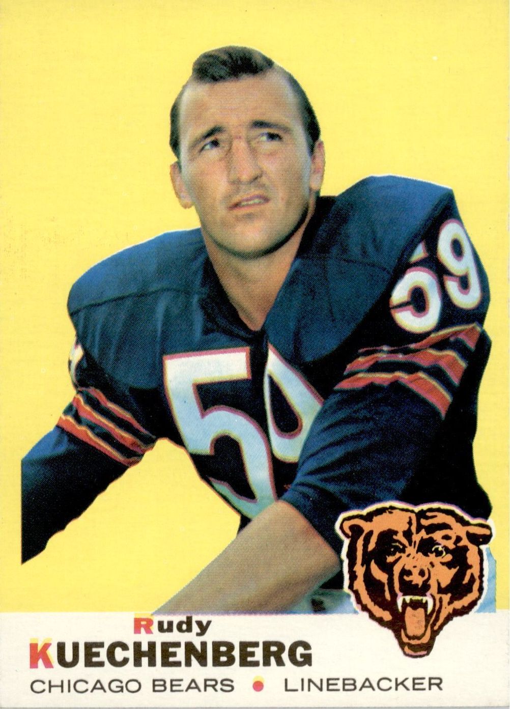1969 Topps #117 Rudy Kuechenberg RC