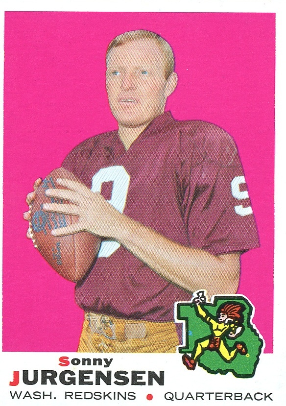 1969 Topps #227 Sonny Jurgensen UER