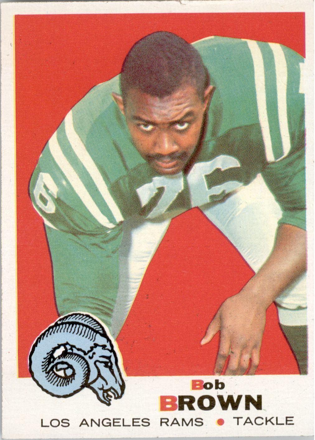 1969 Topps #245 Bob Brown OT
