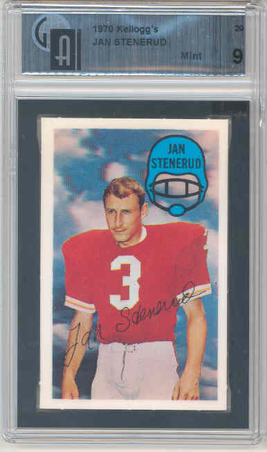 1970 Kellogg's #20 Jan Stenerud